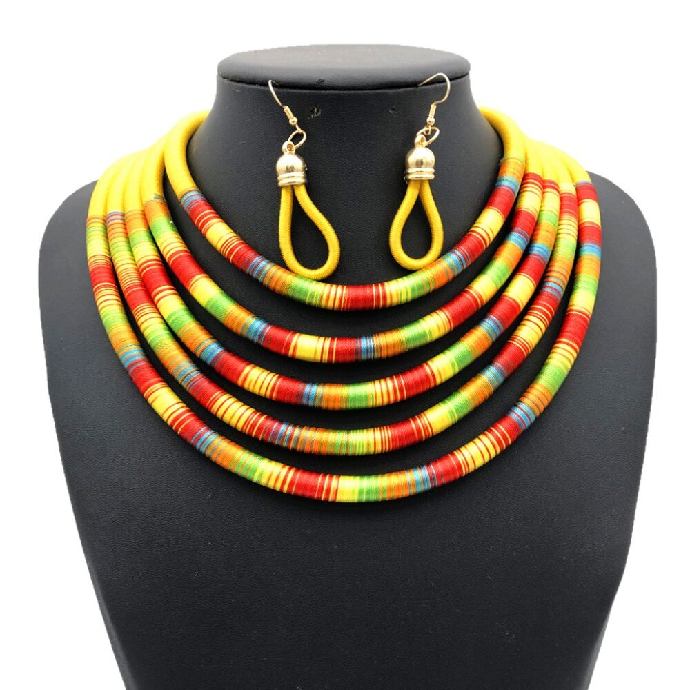 Tribal Layering Necklace Set